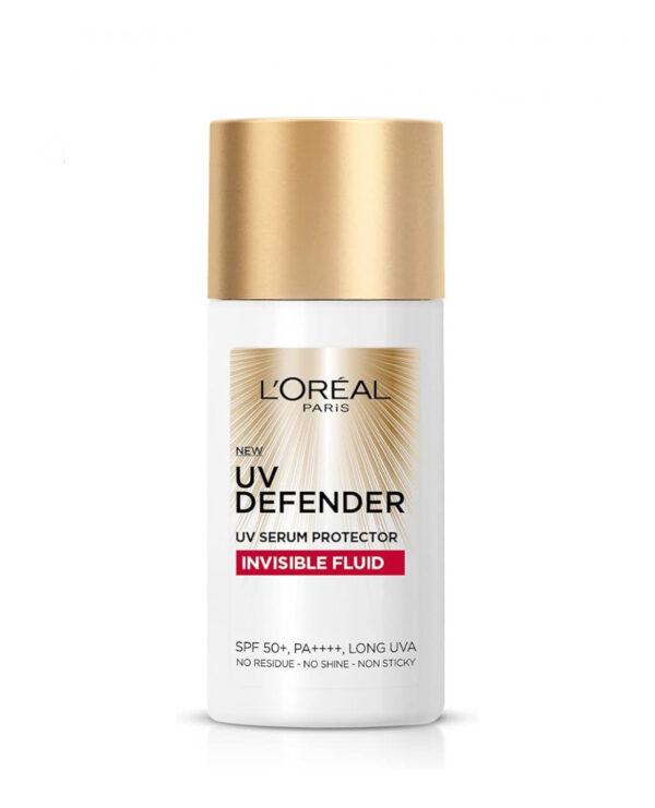 L'Oreal Paris UV Defender Invisible Fluid Sunscreen SPF50+ PA++++ 50ml لوريال باريس واقي حماية من الشمس