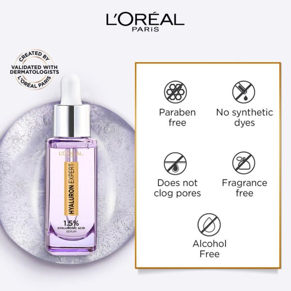 L'ORÉAL PARIS Hyaluron Expert Moisturiser and Anti-Aging Plumping Serum 15ml لوريال باريس مصل مرطب وممتلئ مضاد للشيخوخة