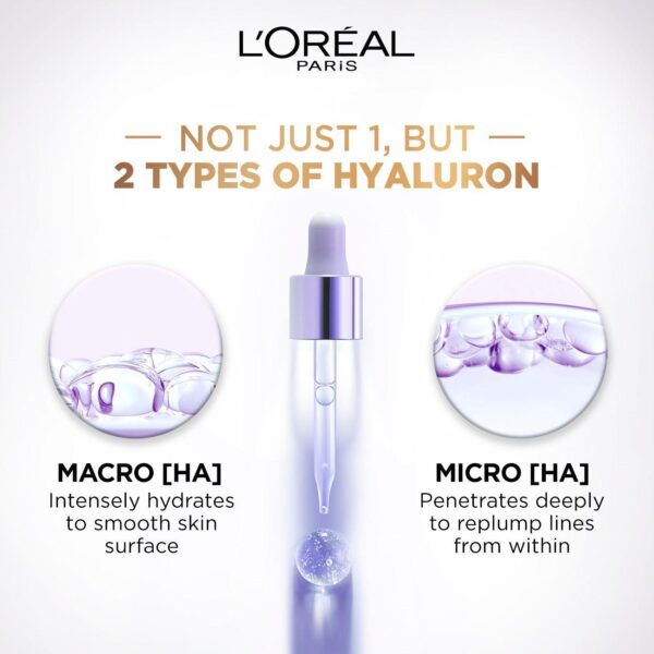 L'ORÉAL PARIS Hyaluron Expert Moisturiser and Anti-Aging Plumping Serum 15ml لوريال باريس مصل مرطب وممتلئ مضاد للشيخوخة