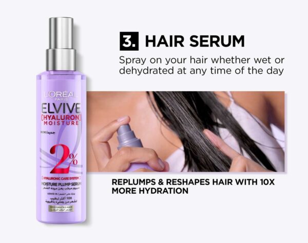 L'Oreal Elvive HYALURON MOISTURE HAIR SERUM لوريال إلفيف مصل هيالورون المرطب للشعر