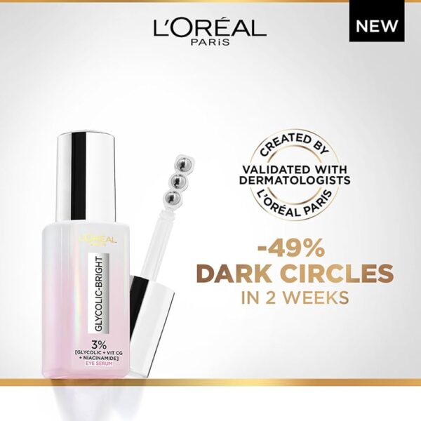 L'Oréal Paris Glycolic Brightening Eye Serum سيروم جليكوليك لتفتيح العين من لوريال باريس