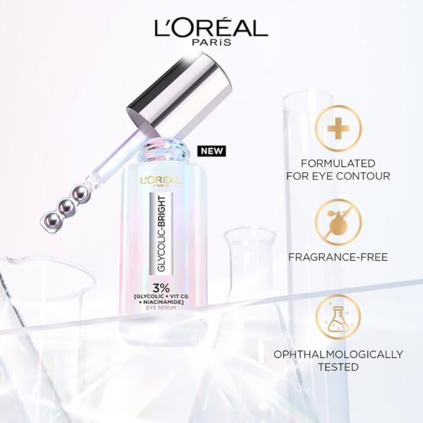 L'Oréal Paris Glycolic Brightening Eye Serum سيروم جليكوليك لتفتيح العين من لوريال باريس