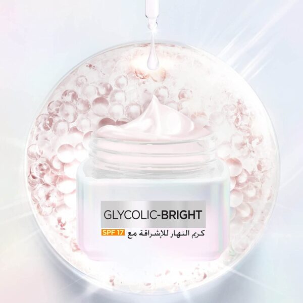 L’OREAL Glycolic Bright GLYCOLIC BRIGHT DAY CREAM SPF 17 50ml كريم جليكوليك برايت النهاري بعامل حماية من الشمس SPF 17