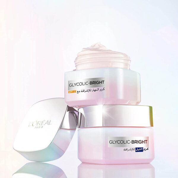 L’OREAL Glycolic Bright GLYCOLIC BRIGHT DAY CREAM SPF 17 50ml كريم جليكوليك برايت النهاري بعامل حماية من الشمس SPF 17