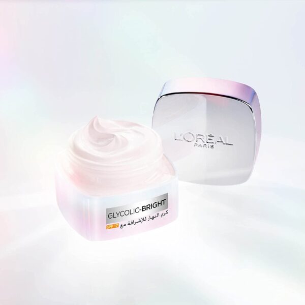 L’OREAL Glycolic Bright GLYCOLIC BRIGHT DAY CREAM SPF 17 50ml كريم جليكوليك برايت النهاري بعامل حماية من الشمس SPF 17