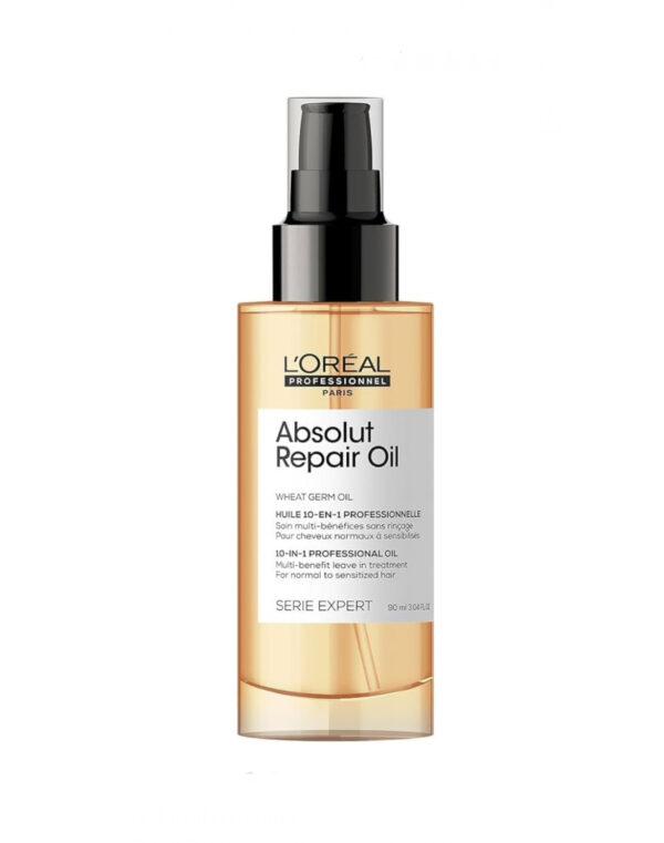 L'Oreal Professionnel Absolut Repair - 10-in-1 Leave-In Oil الإصلاح المطلق من لوريال بروفيشنال - زيت 10 في 1 يُترك على الشعر