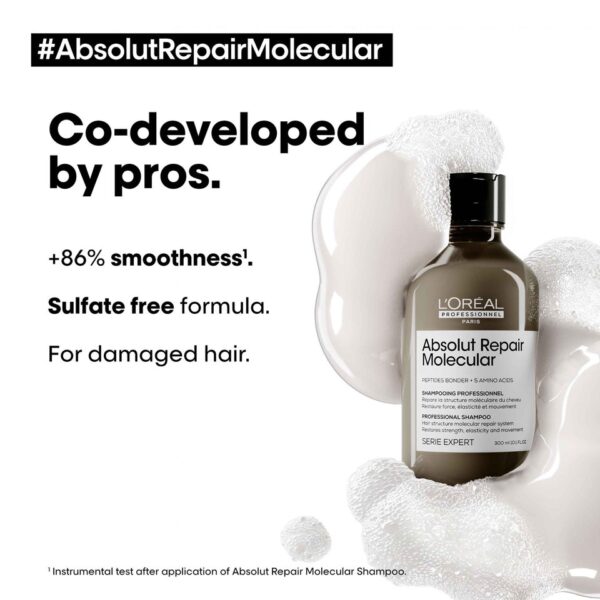 L'OREAL [Absolut Repair Molecular]Shampoo for damaged hair شامبو لوريال باريس الإصلاح الجزيئي