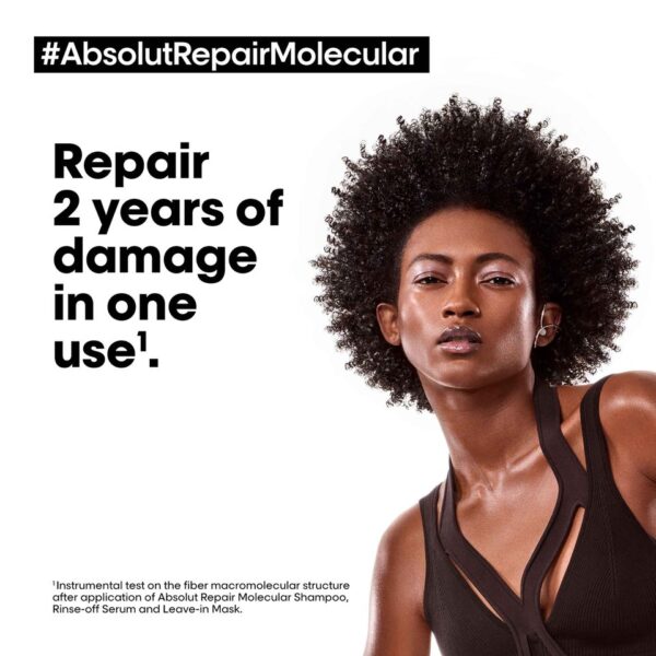 L'OREAL [Absolut Repair Molecular]Shampoo for damaged hair 250ml شامبو لوريال باريس الإصلاح الجزيئي