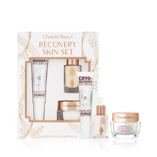 CHARLOTTE TILBURY'S RECOVERY SKIN SET مجموعة شارلوت تيلبوري للعناية بالبشرة