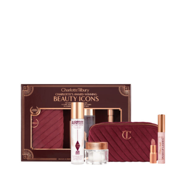 CHARLOTTE TILBURY CHARLOTTE'S AWARD WINNING BEAUTY ICONS LIMITED EDITION KIT شارلوت تيلبوري أيقونات الجمال الحائزة على جوائز من شارلوت مجموعة إصدار محدود