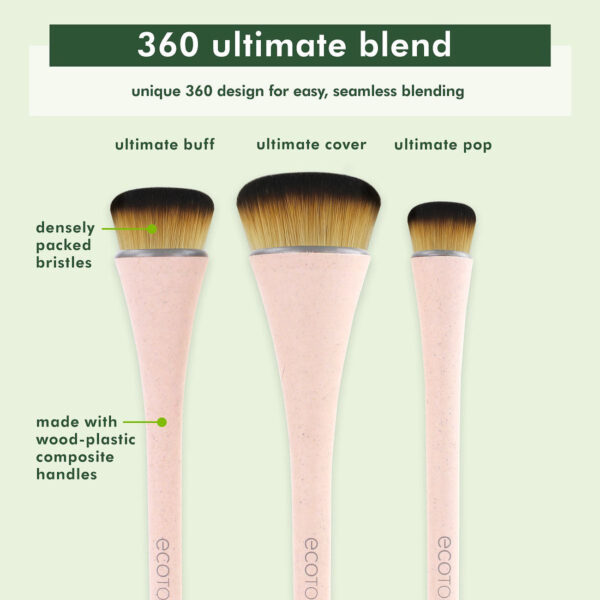 ECOTOOLS 360 Ultimate Blend Makeup Brush Kit مجموعة فرش للميكاب