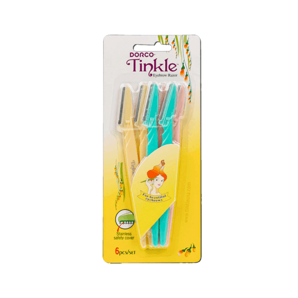 Dorco Tinkle Eyebrow Razor - 6Pcs شفرات لازالة الشعر