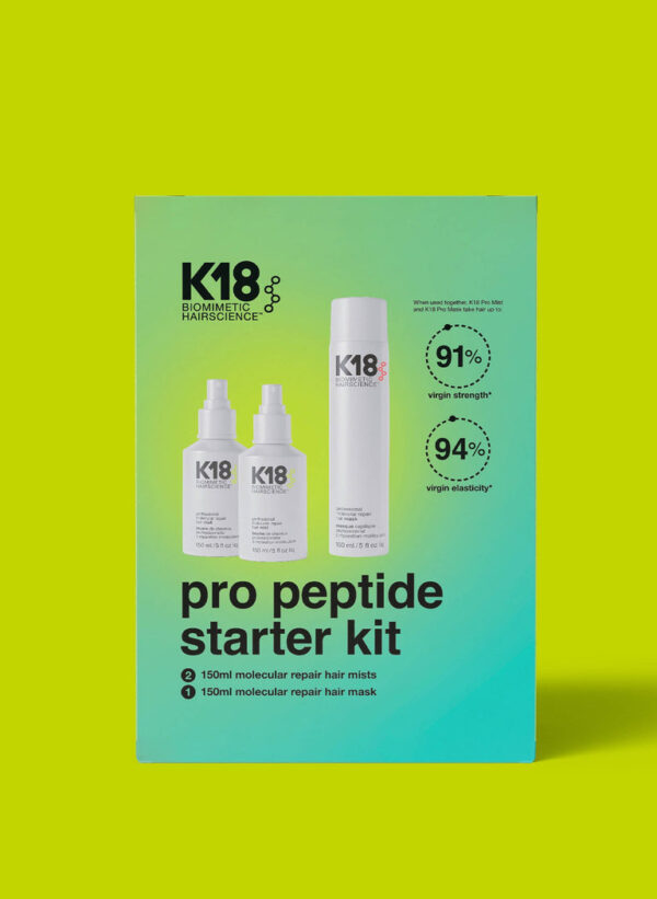 K18 pro peptide starter kit مجموعة معالج للشعر