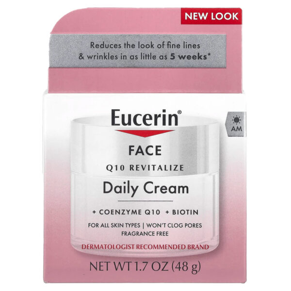 Eucerin Face, Q10 Revitalize Daily Cream كريم مرطب نهاري معالج للبشرة