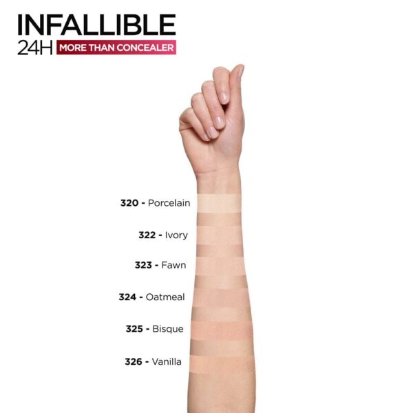 L’Oréal Paris Infallible 24H MORE THAN CONCEALER - 326 VANILLA لوريال كونسيلر