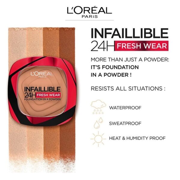 L'ORÉAL PARIS Infallible 24H Fresh Wear Foundation Powder لوريال باودر فونديشن