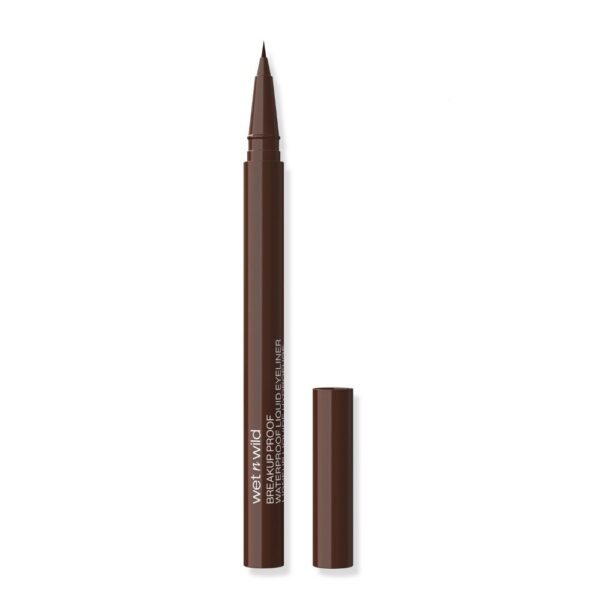 WET N WILD BREAKUP PROOF WATERPROOF LIQUID EYELINER- BROWN محدد عيون سائل مقاوم للماء - بني