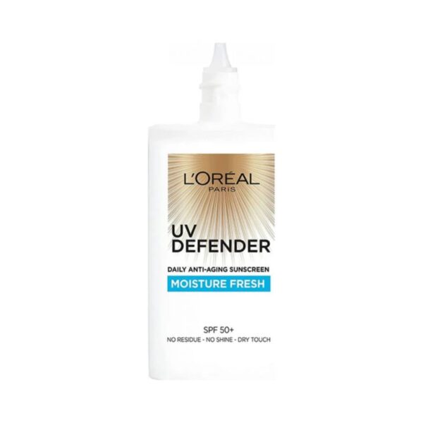 L'Oreal UV Defender Sunscreen SPF50+ Refreshing Moisturizer 50m لوريال UV Defender واقي من الشمس SPF50+ مرطب منعش