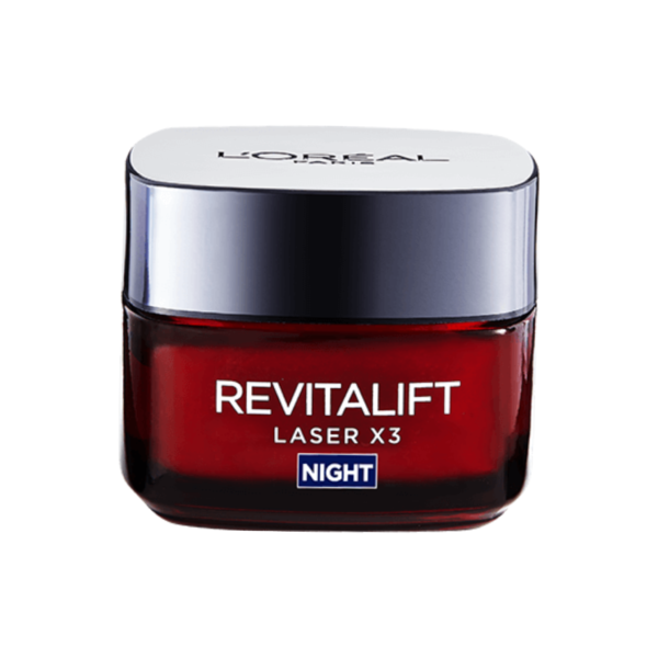 L'Oreal Revitalift X3 LASER NIGHT CREAM لوريال ريفيتاليفت كريم الليل X3