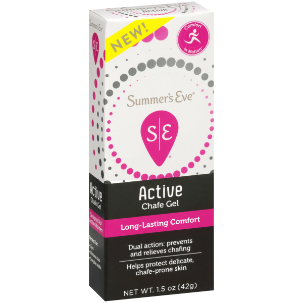 SUMMER'S EVE Active Chafe Gel Long Lasting Comfort Dual Action Perieves Chafing سمر ايف جل فعال لتهدئة المناطق الحساسة