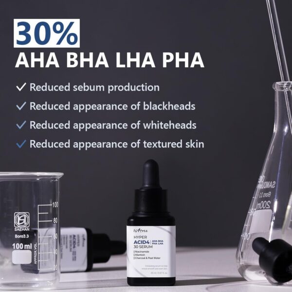 Isntree - Hyper Acid 4 AHA BHA PHA LHA 30 Serum 20ml إيسنتري - مصل هايبر أسيد