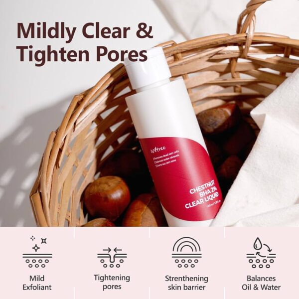 Isntree - Chestnut BHA 2% Clear Liquid إيسنتري - سائل شفاف BHA 2% بالكستناء