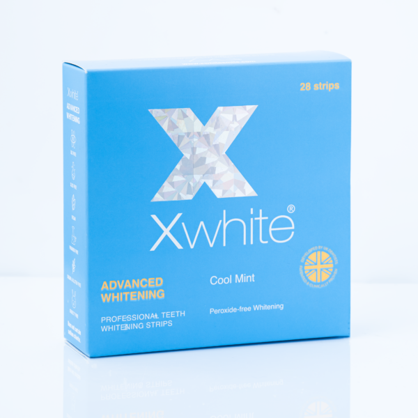 Xwhite® COOL MINT WHITENING THERAPY Professional teeth whitening strips علاج تبييض بالنعناع شرائط تبييض الأسنان الاحترافية