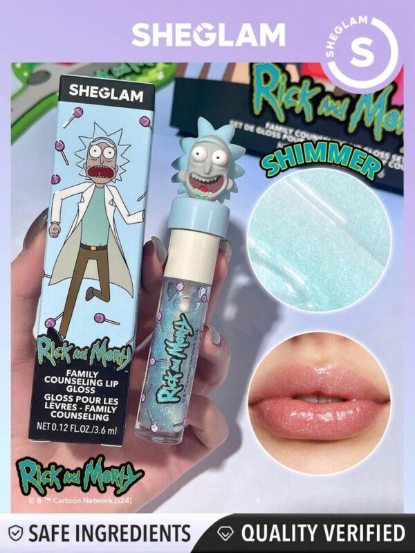 sheglam rick and morty family counseling lip gloss شيكلام ملمع شفاه