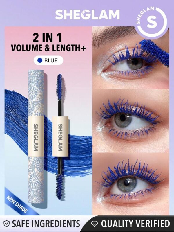 SHEGLAM All-In-One Volume & Length Mascara-Waterproof blue شيكلام ماسكارا باللون الازرق