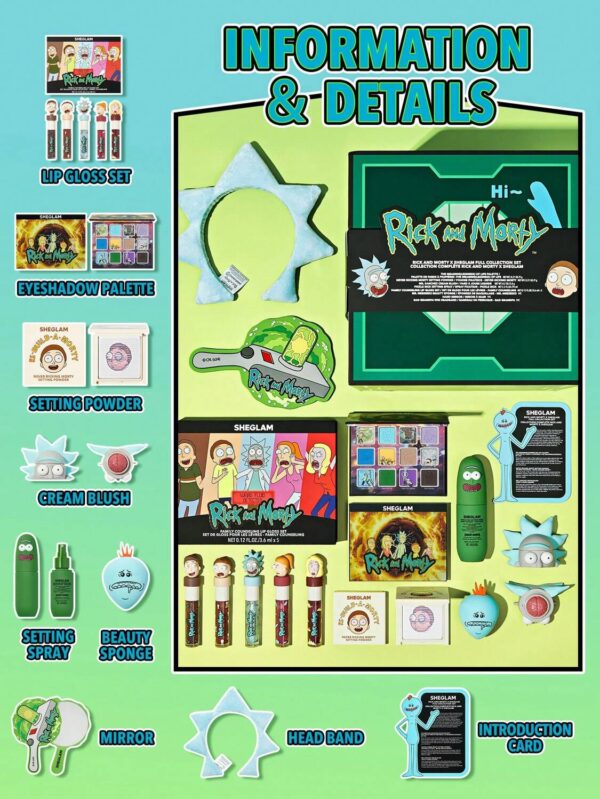 Rick and Morty x Sheglam Makeup Collection ريك اند موتي بالتعاون مع شيغلام سيت مكياج