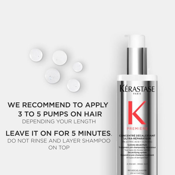 KÉRASTASE ULTRA-REPAIRING DECALCIFYING CONCENTRATE REPAIRING TREATMENT 250ml كريستاس علاج مرمم للغاية لإزالة الترسبات الكلسية