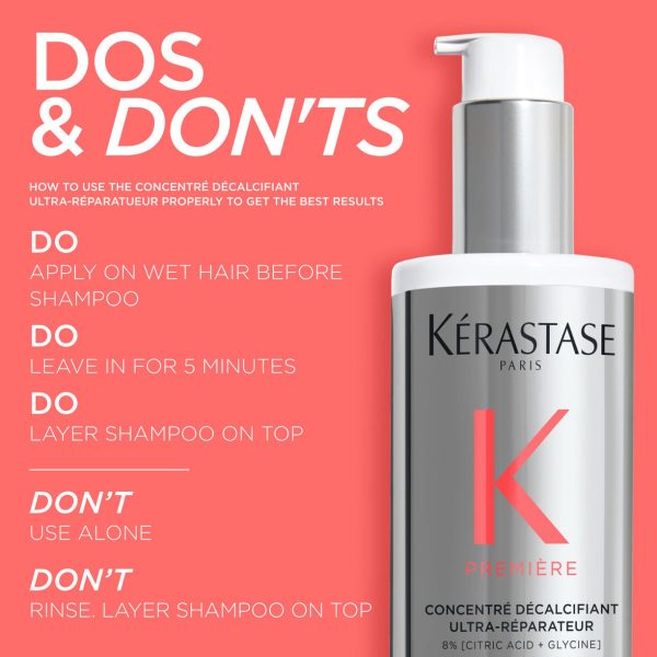 KÉRASTASE ULTRA-REPAIRING DECALCIFYING CONCENTRATE REPAIRING TREATMENT 250ml كريستاس علاج مرمم للغاية لإزالة الترسبات الكلسية