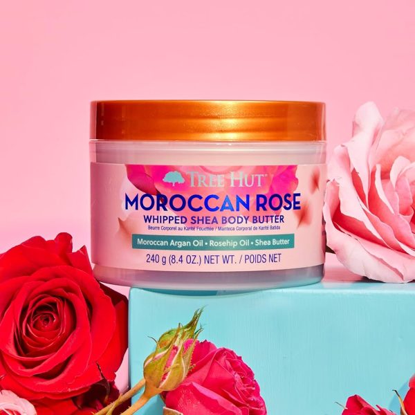 Tree Hut Moroccan Rose Whipped Shea Body Butter زبدة الشيا المخفوقة للجسم بالورد المغربي من تري هت