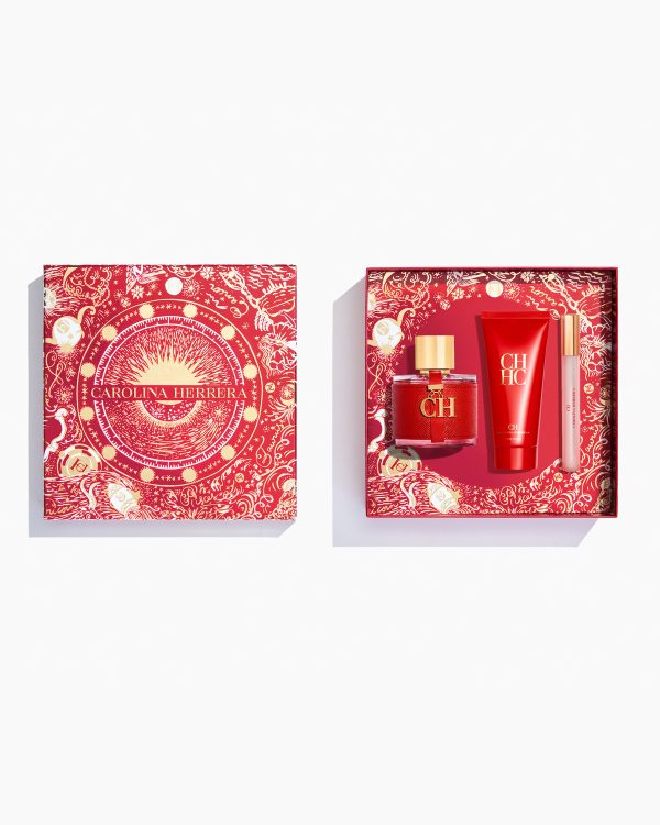 CAROLINA HERRERA CH Women 100ml Eau de Toilette Gift Set كالورينا هيريرا مجموعة الهدايا الانيق للنساء