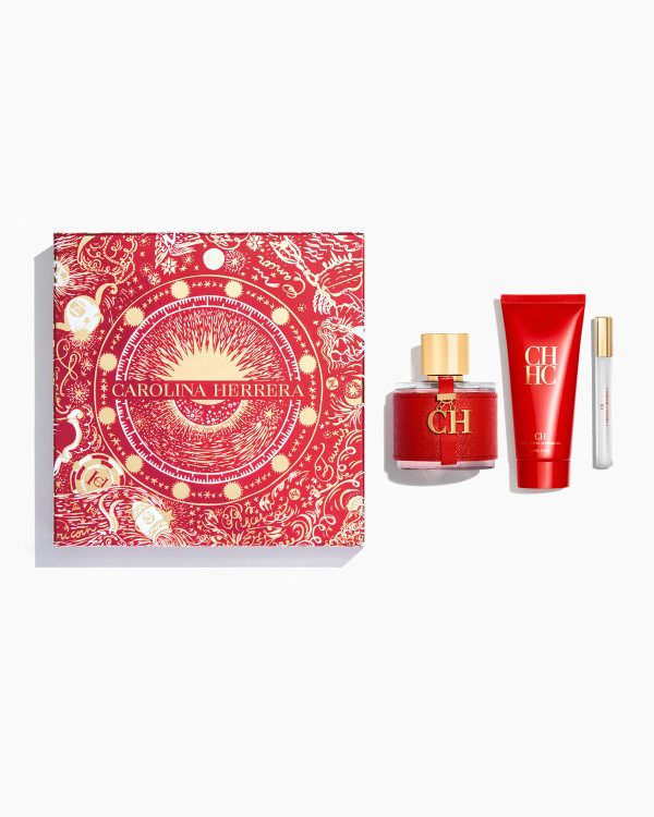 CAROLINA HERRERA CH Women 100ml Eau de Toilette Gift Set كالورينا هيريرا مجموعة الهدايا الانيق للنساء