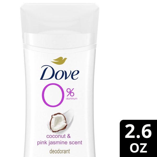 Dove 0% Aluminum Women's Coconut and Pink Jasmine Deodorant Stick 74g دوف مزيل تعرق للنساء