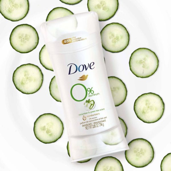 Dove Beauty 0% Aluminum Cucumber & Green Tea Deodorant Stick 74g دوف مزيل تعرق للنساء