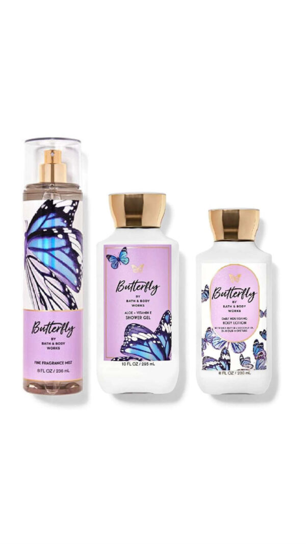 Bath & Body Works Butterfly Gift Box Set باث أند بادي مجموعة العناية بالجسم