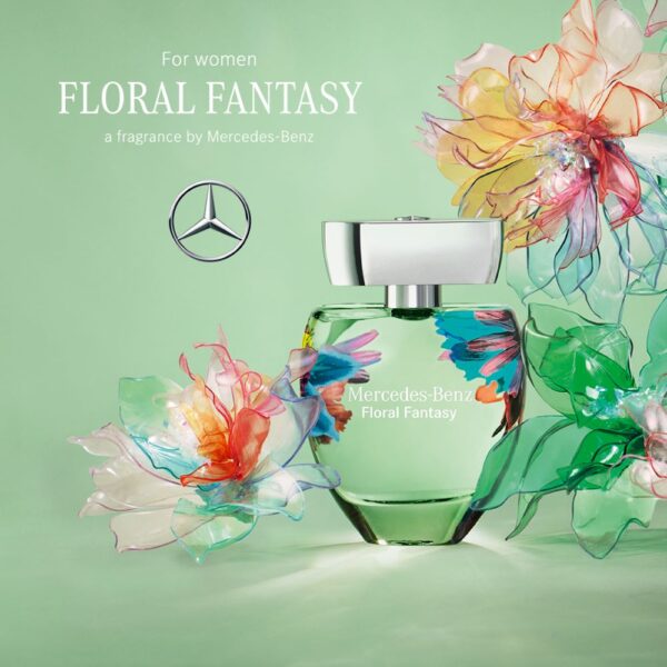 Mercedes-Benz Floral Fantasy Eau de toilette 90ml مارسيدس عطر للنساء - Image 3