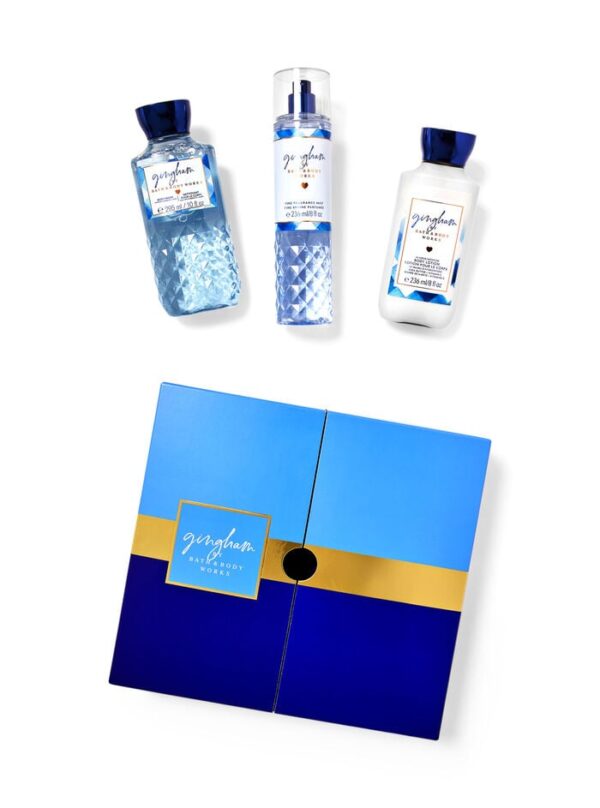 Bath & Body Works Gingham Gift Box Set باث أند بادي مجموعة العناية بالجسم