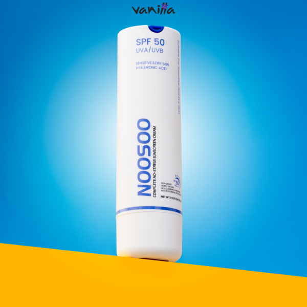 NOOSOO SPF50 Complete No-Stress Sunscreen Cream For Dry And Sensitive Skin 45ml واقي شمس للبشرة الجافة والحساسة