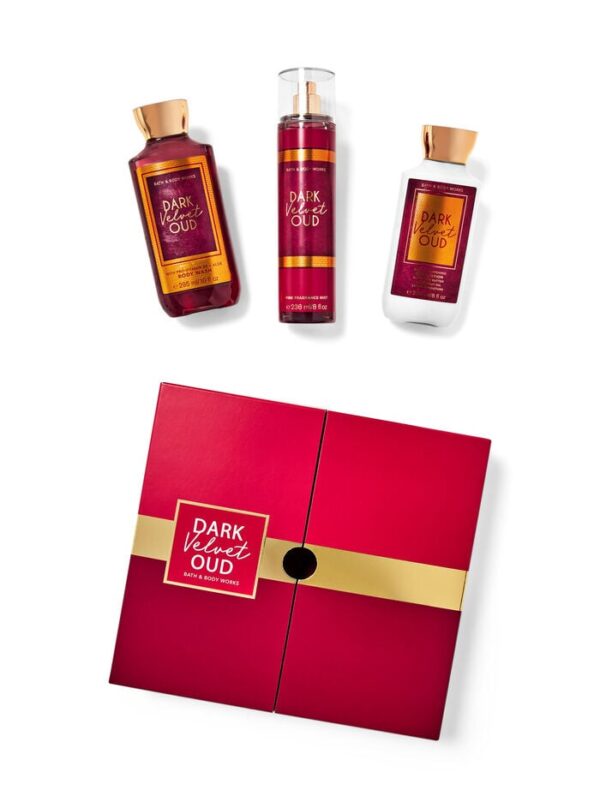 BATH AND BODY Dark Velvet Oud Gift Box Set مجموعة باث أند بدي للعناية بالجسم