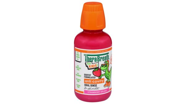 TheraBreath Kids Mouthwash with Fluoride - STRAWBERRY SPLASH غسول الفم للاطفال