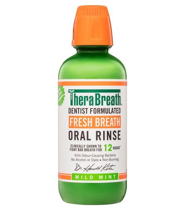 Therabreath Mild Mint Oral Rinse 88.7ml غسول الفم من ثيرابريث بالنعناع الخفيف