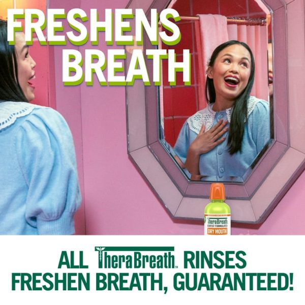 TheraBreath Healthy Gums Oral Rinse, OVERNIGHT Tingling Mint 473ml غسول فم صحي