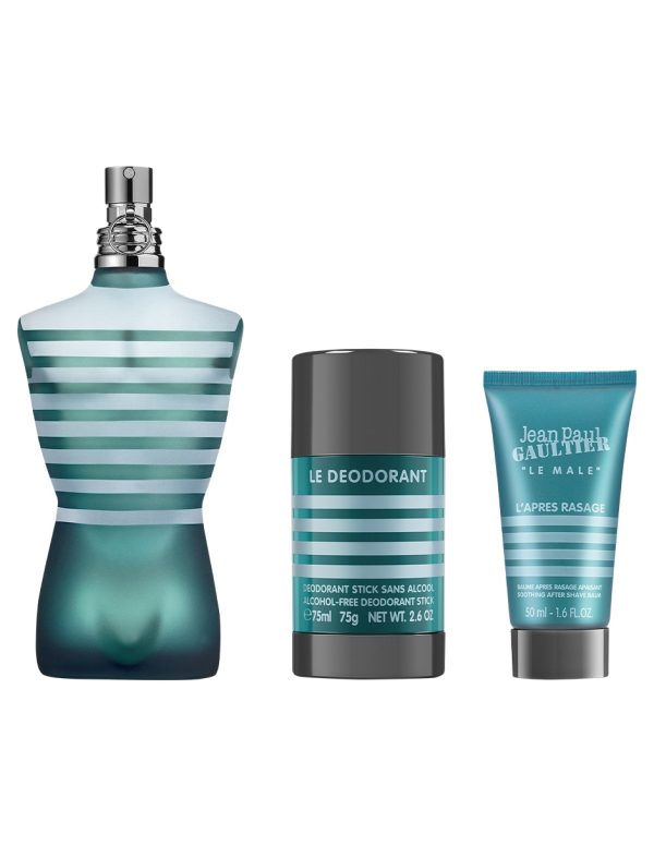 Jean Paul Gaultier Le Male Eau de Toilette Kit for Men مجموعة جان بول غوتييه لو ميل أو دي تواليت للرجال