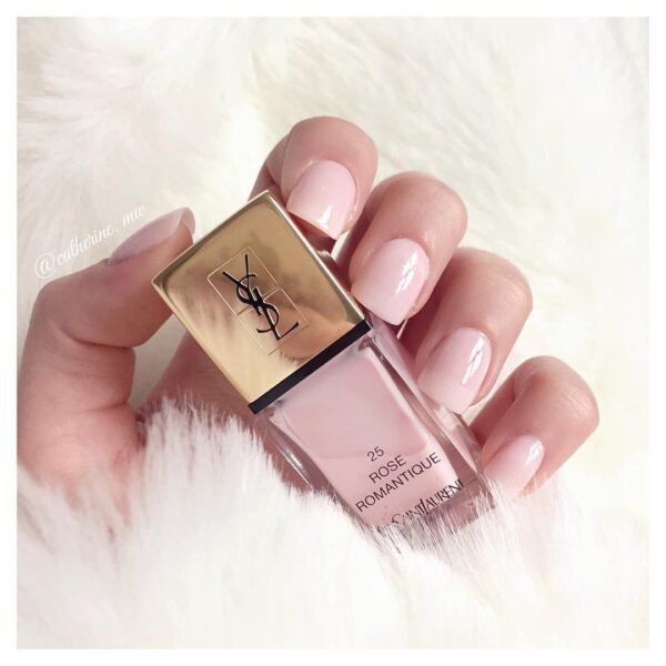 Yves Saint Laurent LA LAQUE COUTURE nail lacquer 25 ROSE ROMANTIQUE واي اس ال طلاء اظافر - Image 2