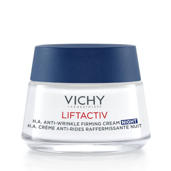 VICHY Liftactiv Hyaluronic Acid Anti-Wrinkle Firming Night Cream 50ml كريم ليلي لشد البشرة بحمض الهيالورونيك ليفتاكتيف المضاد للتجاعيد