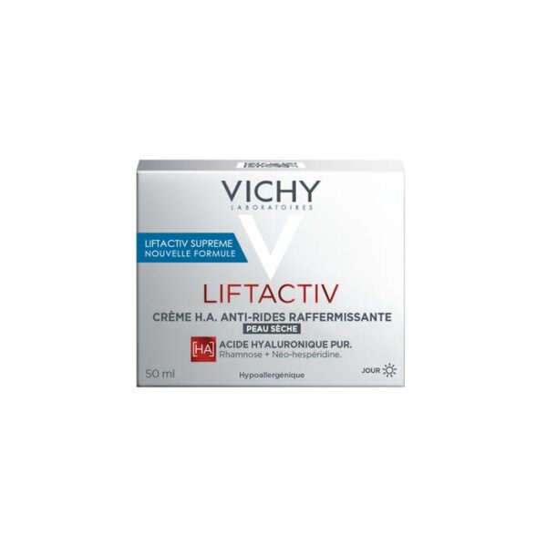 VICHY LIFTACTIV SUPREME - Anti-Wrinkle Firming HA Day Cream - Dry Skin, 50ml فيتشي كريم نهاري لشد البشرة الجافة