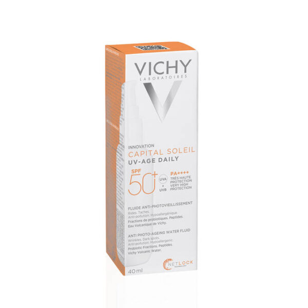 VICHY Capital Soleil UV Age Daily SPF50+ Facial Sunscreen 40ml فيتشي واقي شمسي للوجه